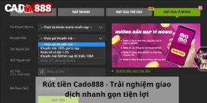 Rút tiền Cado888