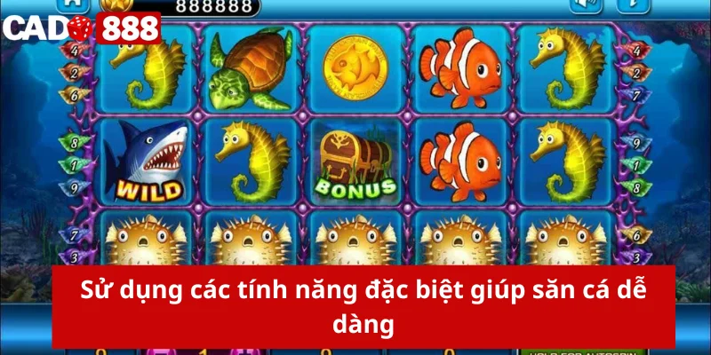 Sử dụng các tính năng đặc biệt giúp săn cá dễ dàng